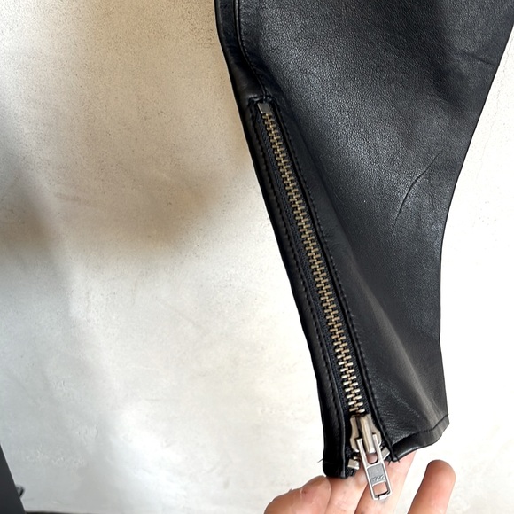 April May Slim Leather Pants - Picture 4 of 5